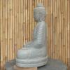 Product image 6 of the product “Seated Buddha made of Riverstone in Bhumisparsha - gesture of touching the earth, approx. 100cm height, natural ”
